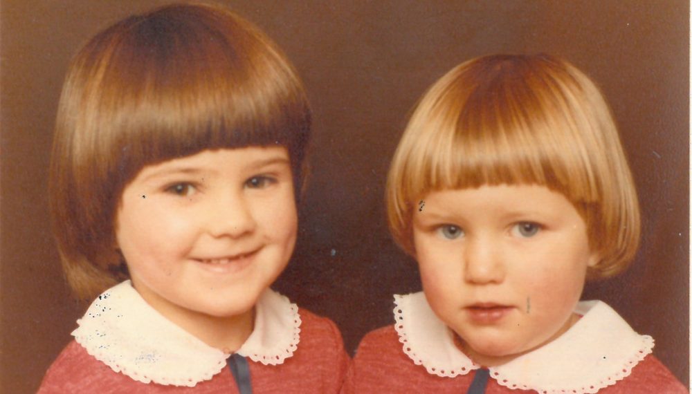 Jo and Kim Leadbeater at Millbridge School, 1978 Courtesy of Jo Cox’s family