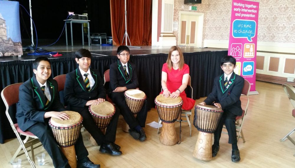 Jo Cox during a visit to Upper Batley High School, 2015 Courtesy of The Jo Cox Foundation One of the other things Jo loved most was visiting schools. She loved the energy of young people and they in turn loved hers. She left a lasting impression on many classrooms. Upper Batley High School’s head teacher Sam Vickers, now sits on the board of The Jo Cox Foundation. The school has dedicated a room called the Jo Cox Conference Centre, were the local More in Common group often meet.